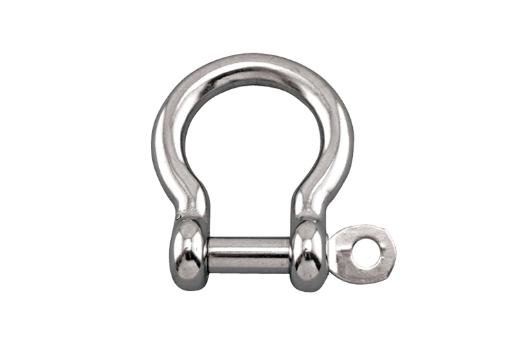 Stainless Steel Bow Shackle with Captive Pin, S0116-CP04, S0116-CP05, S0116-CP06, S0116-CP08, S0116-CP10, S0116-CP12